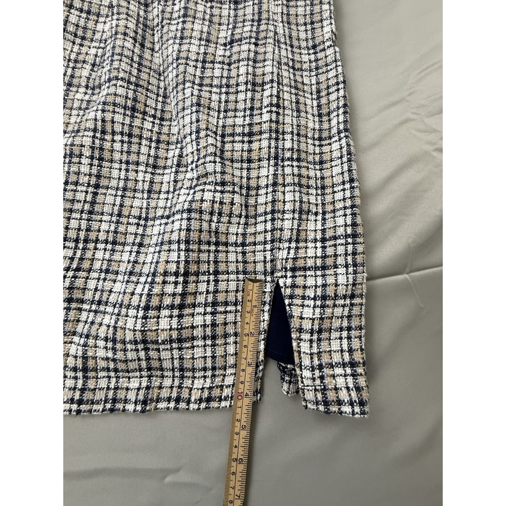 Abercrombie Tweed Mini Dress Small Plaid Preppy Old Money Quiet Luxury - Picture 15 of 16